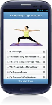 Fat burning yoga Workout android App screenshot 5